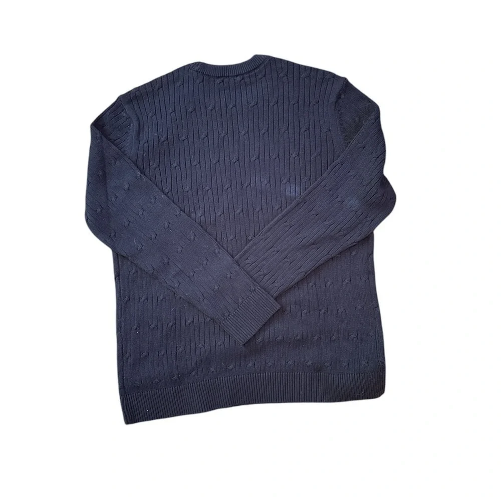 Express Men's 100% Cotton Crew Neck Warm Cable Knit Sweater